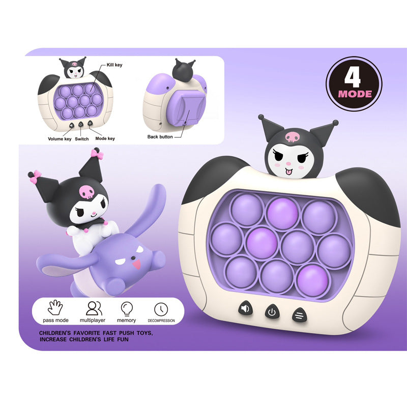 Hello Kitty!Just Pop !Fast Push Game Quick Push light up Fidget Toys Bubble Stress Pop Finger Trend Game Come and experience the fun of passing levels with your loved one