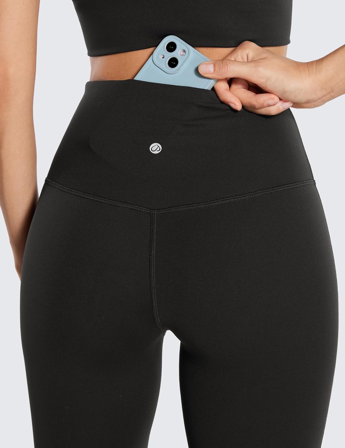 CRZ YOGA Womens Butterluxe High Waist Flare Leggings 32 Inches - Wide Leg Bootcut Yoga Pants with Pockets Soft Lounge Casual