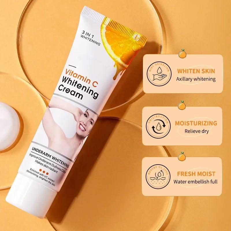 Brightening Knee Joints Armpits Cream Lightening Melanin Body Brighten Cream Moisturizing Smooth Skin Vitamin C Lotion Cream