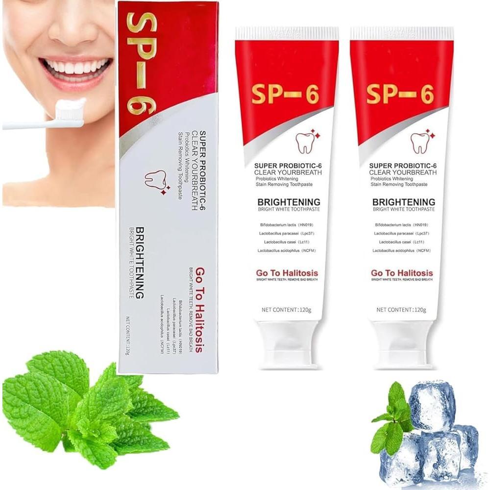 Sp-6 Ultra Whitening Toothpaste,Probiotic Sp-6 Toothpaste,SP 6 Toothpaste,Ultra Whitening Toothpaste Sp-6 (1pc)