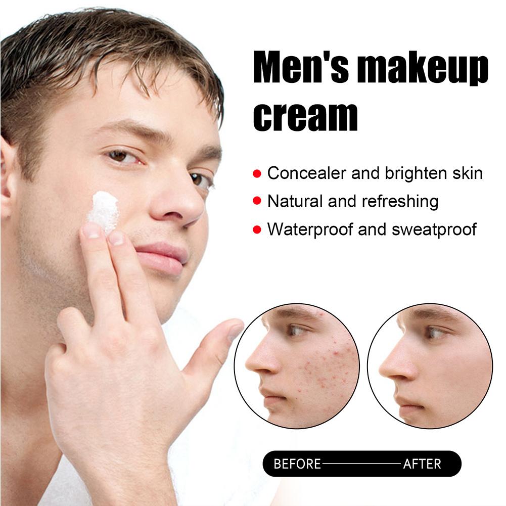 Men Makeup Cream Acne Mark Concealer Hydrate Moisturizing Concealer Cream Oil Control Whitening Male Facial Moisturizer Cream