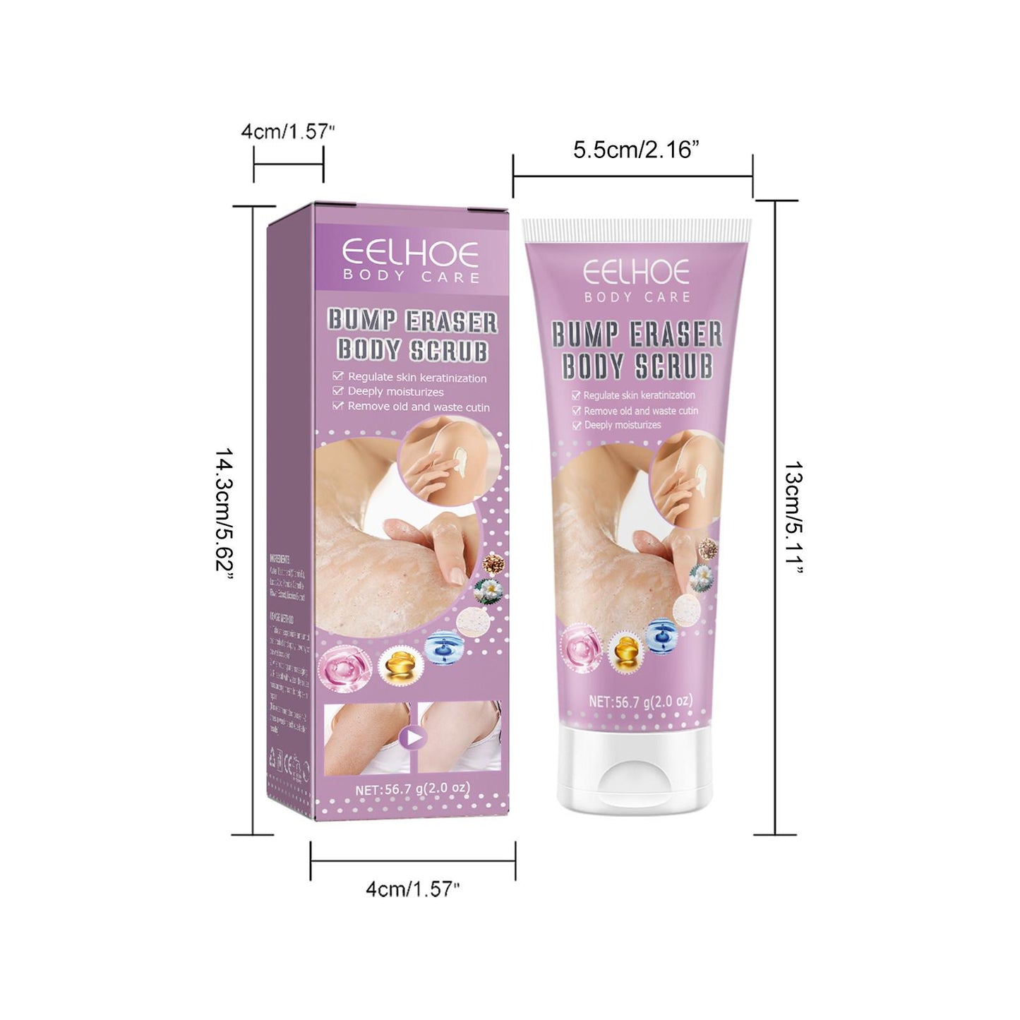 Body Scrub Mild Exfoliation Improve Strawberry Skin Chicken Skin Smooth Skin Dredge Pores Comfortable Rough Body Scrub Cream