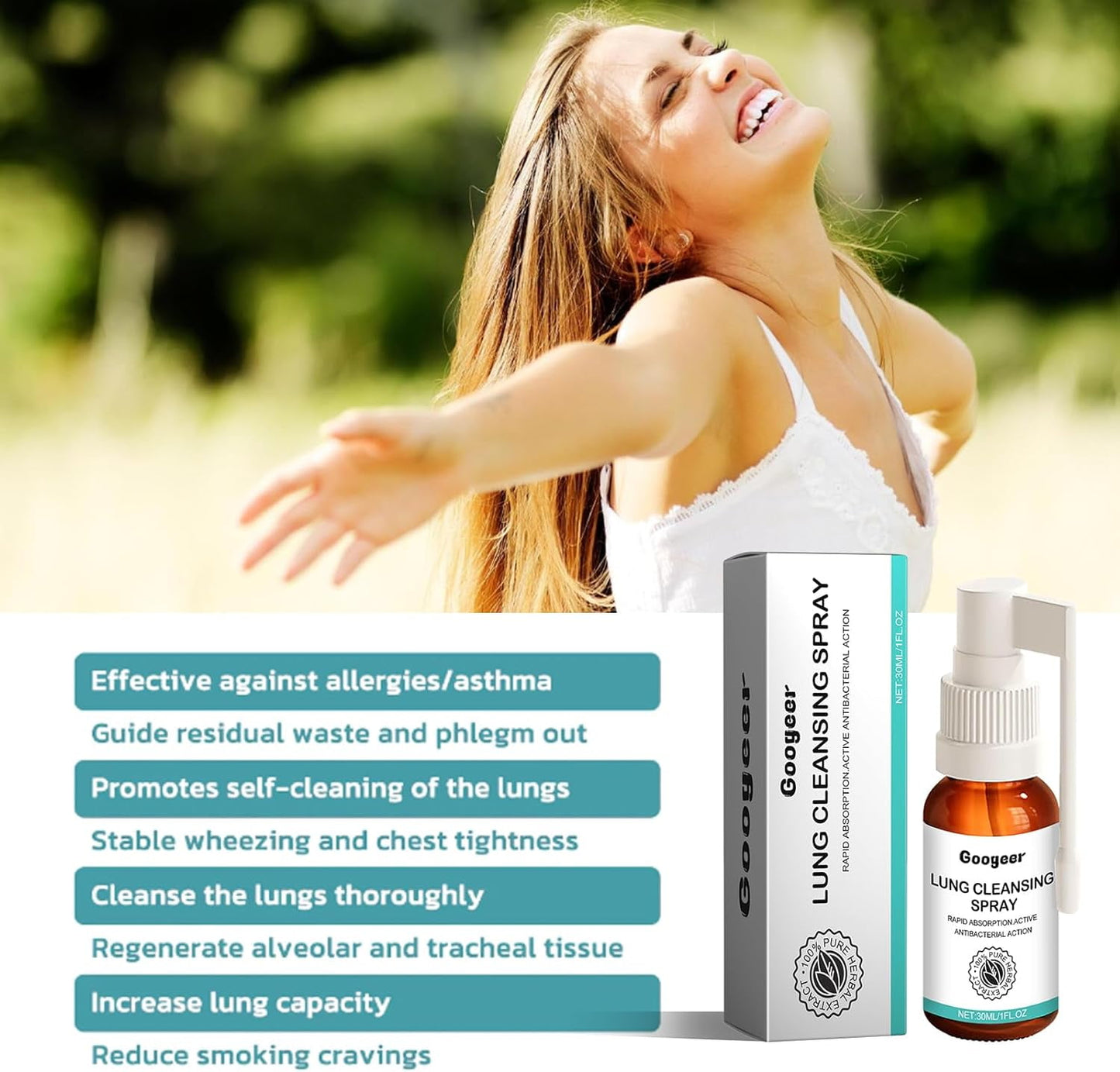 Lung Cleansing Spray  Body Cleansing Spray 30ml