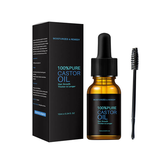 1/2/5pcs 2024 New Castor Oil Natural Hair Growth Eyebrow Enhancer Lift Organic 10ml Best Gifts For Female
