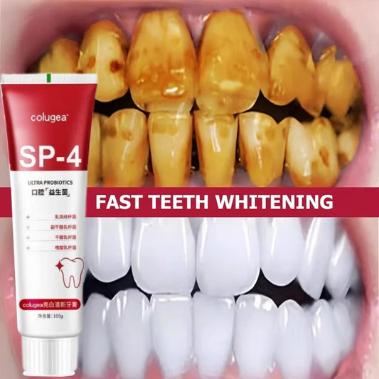 100g Probiotic Toothpaste SP-4 Whitening Tooth Remove Plaque Stains Teeth Whitener Oral Hygiene Clean Fresh Breath Dental New