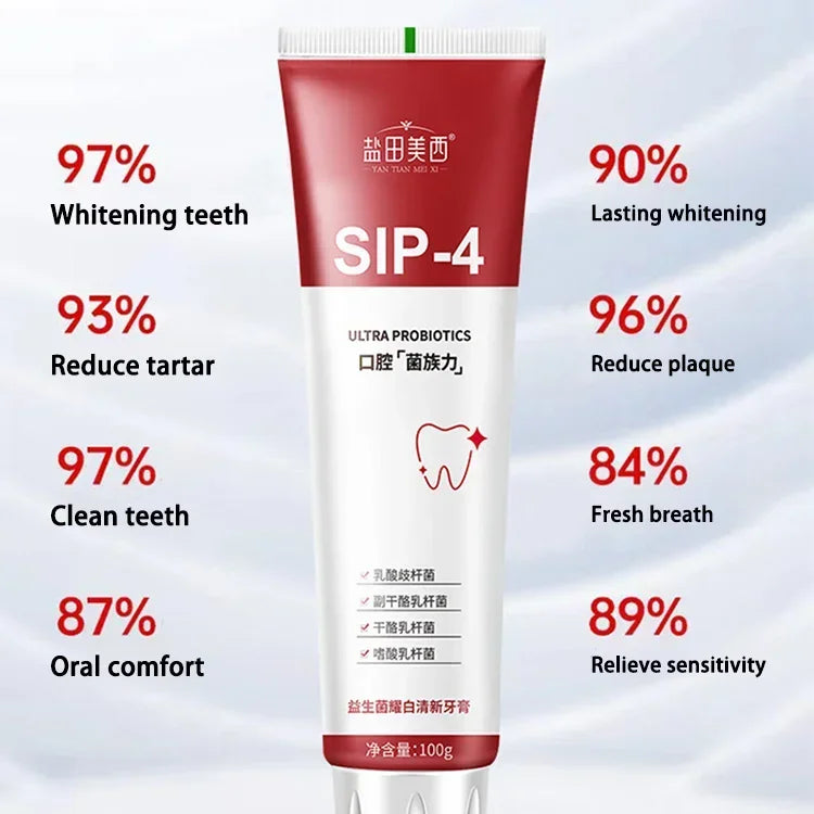 100g Probiotic Toothpaste SP-4 Whitening Tooth Remove Plaque Stains Teeth Whitener Oral Hygiene Clean Fresh Breath Dental New