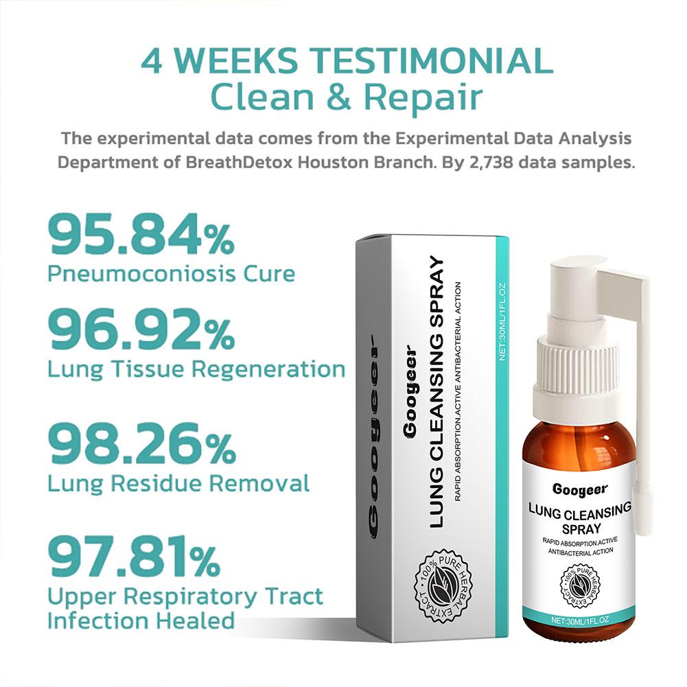 Lung Breath Spray 30ml Plant Formula Cleanser Mist For Lung Care Lung Respiratory Support Spray For Women Men Senior V1k7