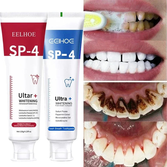 120g Probiotic Toothpaste SP-4 Whitening Tooth Remove Plaque Stains Teeth Whitener Oral Hygiene Clean Fresh Breath Dental