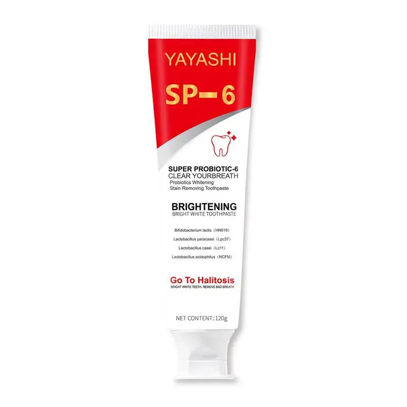 120g Probiotic Toothpaste SP-6 Whitening Tooth Remove Plaque Stains Teeth Whitener Oral Hygiene Clean Fresh Breath Dental