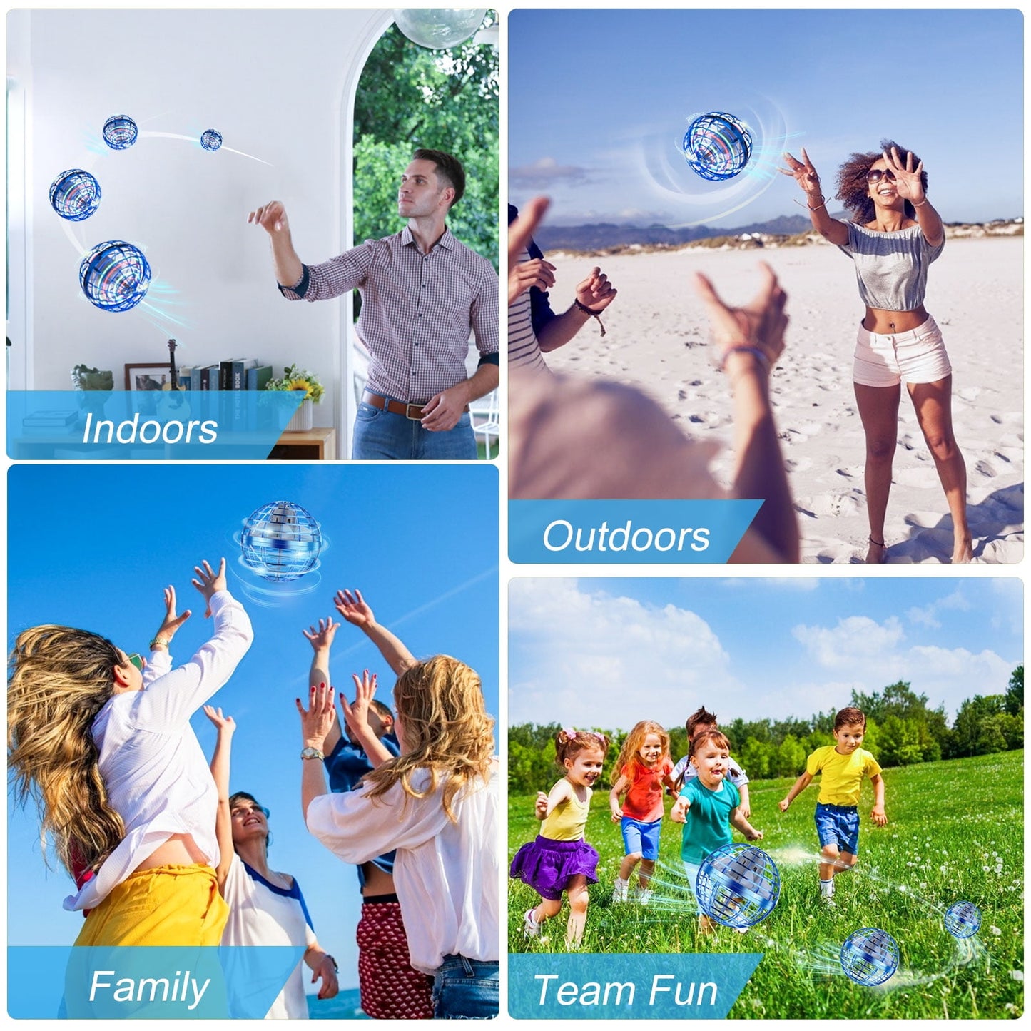 Flying Ball Toys Flying Orb Ball Toy, Hover Ball Boomerang Fly Fidget Spinner, Magic Hover Spinner with Dazzling Lights, Cool Toys Gifts for 6 7 8 9 10+ Year Old Boys Girls Teens Outdoor Toys