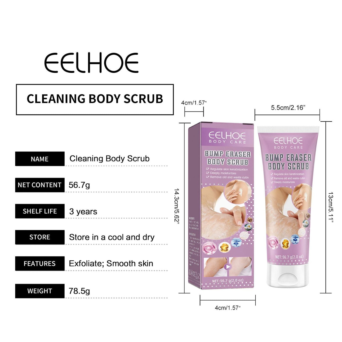 Body Exfoliating Cream Repairing Nourishing Skin Brightening Deep Clean Shrink Pores Moisturizer Skin Care Body Exfoliator Scrub