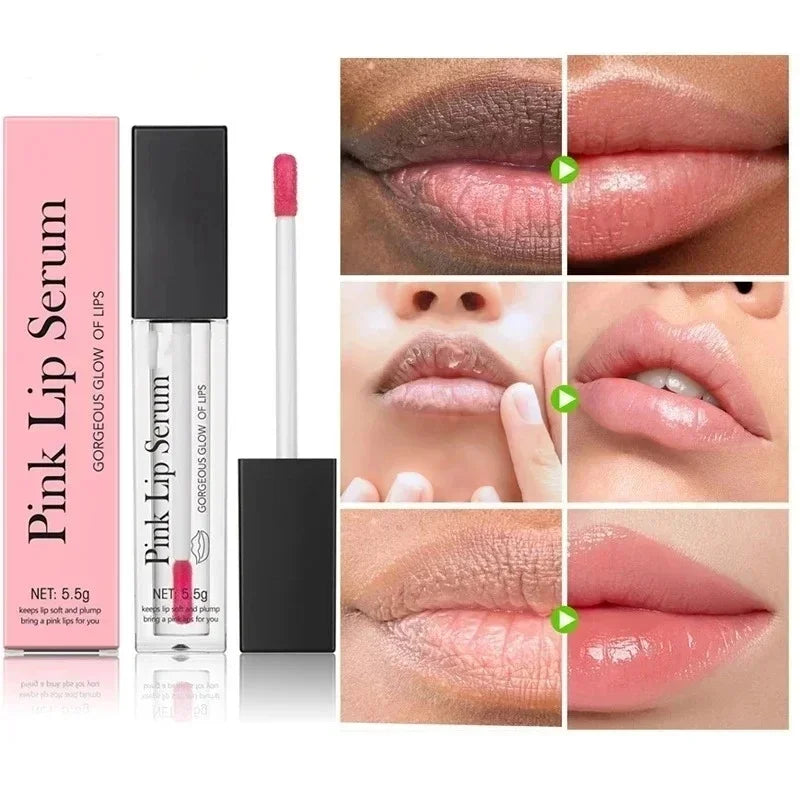 2024 New Lips Bleach Moisturizing Fresh Serum Effective Reduce Pigmentation Pink Whiten Plumper Sexy Lip Balms Korean Cosmetics
