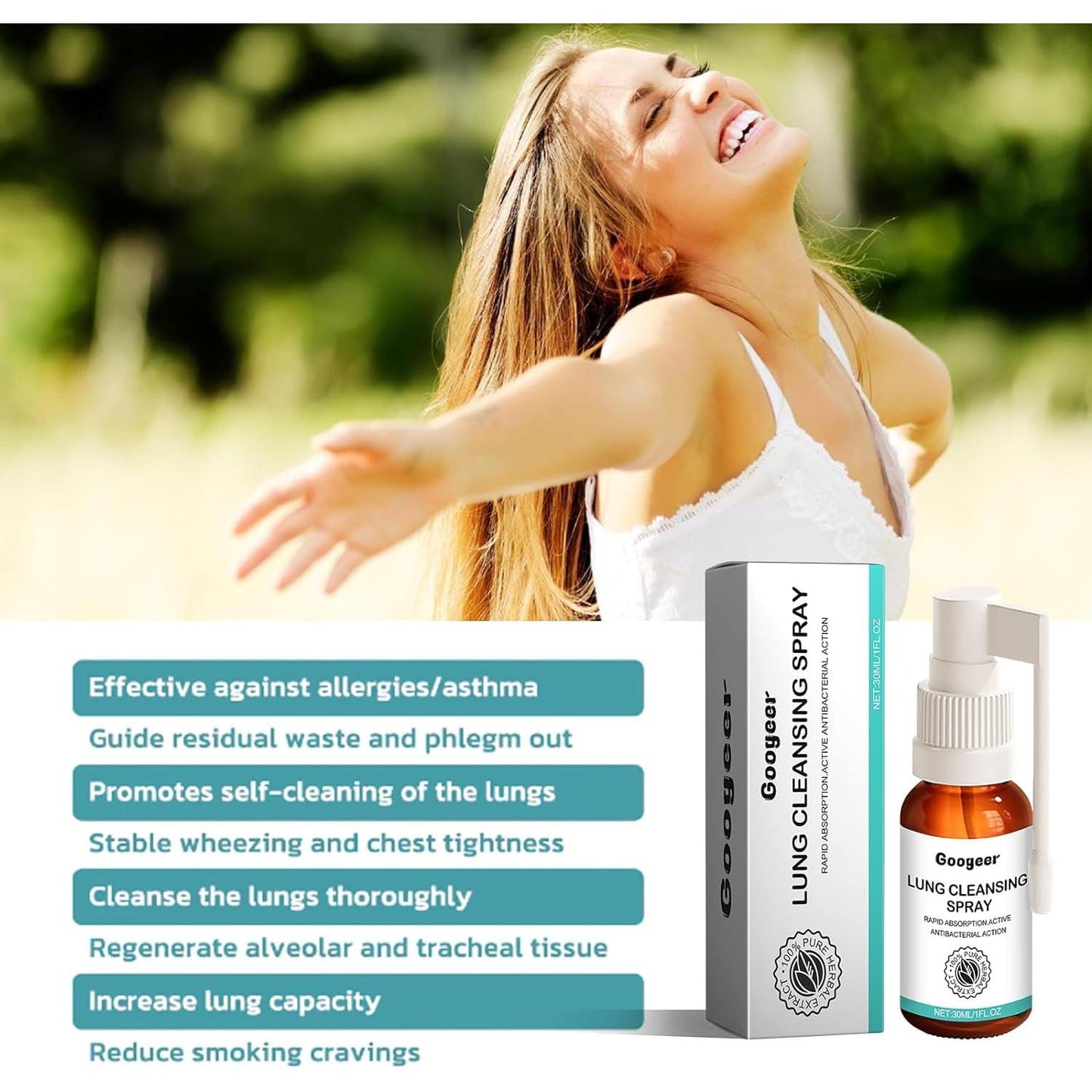 Lung Cleansing Spray  Body Cleansing Spray 30ml