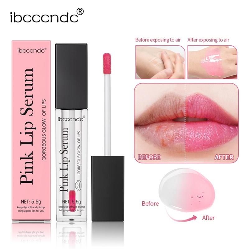 Ibcccndc Serum Lips Pink Fresh Remove Dark Lips Gel  Essence Cream Balm Repair Fine Line Brighten Lip Exfoliator