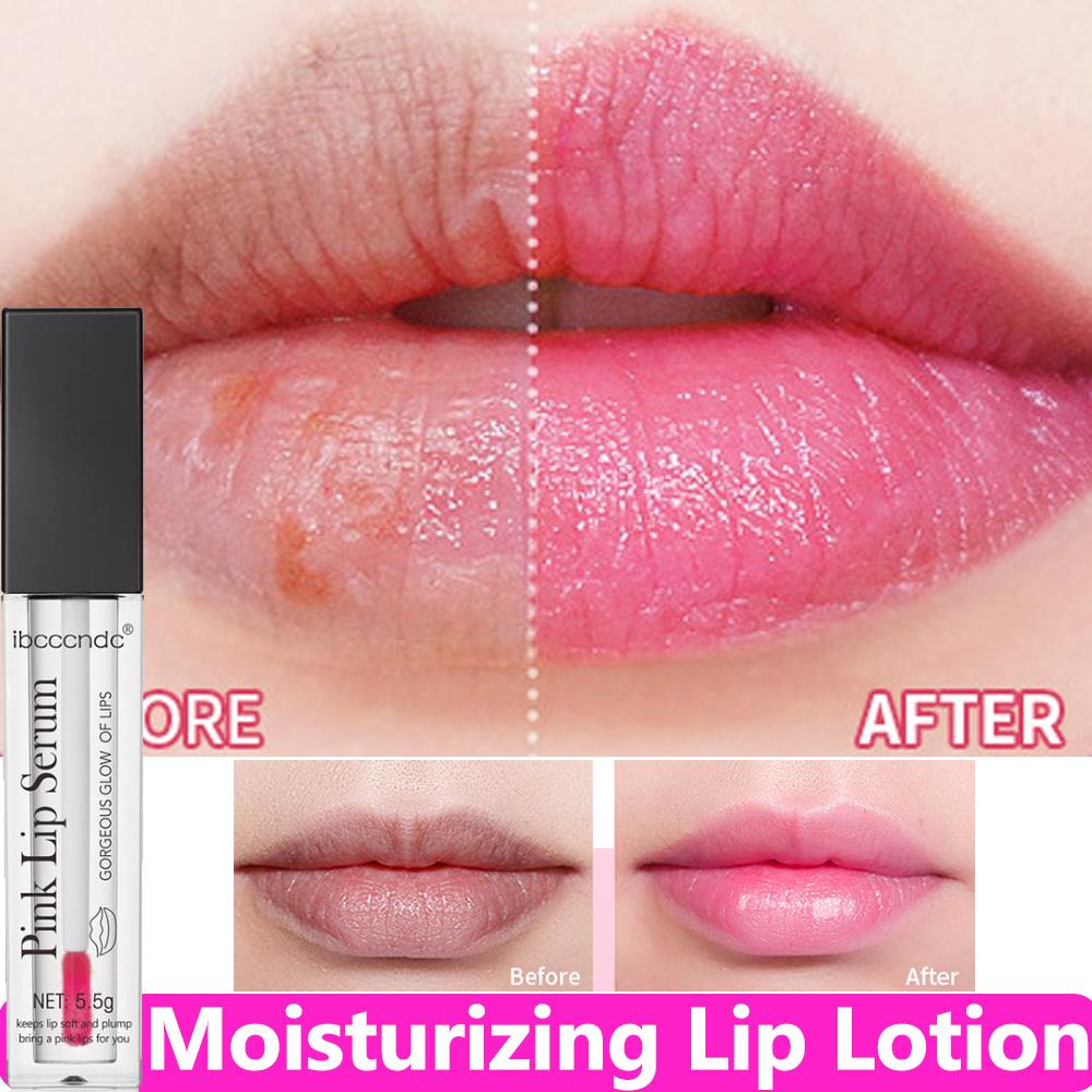 New Pink Serum Lip Blam Gloss Lasting Fade Lip Line Exfoliating Moisturize Dead Skin Repair Lips Care Nourishing Lipstick Makeup