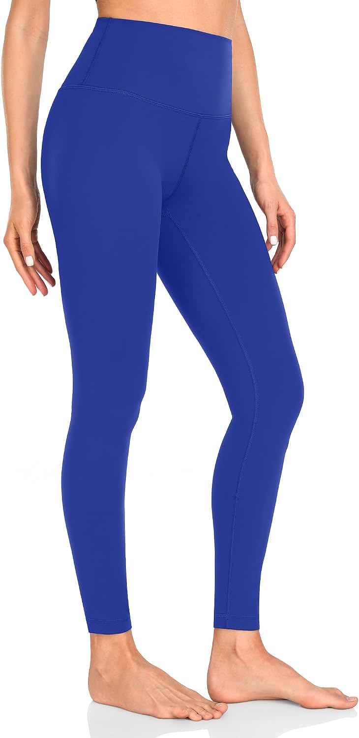 HeyNuts Essential Full Length Leggings for Women with Drawstring, High Waisted Workout Compression Yoga Pants 28''