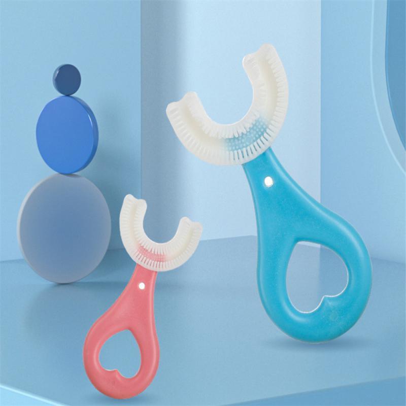 Baby Toothbrush Children U-shaped Child Toothbrush Teethers Soft Silicone Baby Brush Kids Teeth Oral Care Cleaning