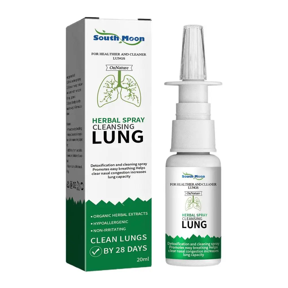 5X 20ml Lung Detox Herbal Cleanser Spray For Smokers Clear Nasal Congestion Anti Snoring Solution Stop Snore Relief Spray Nose