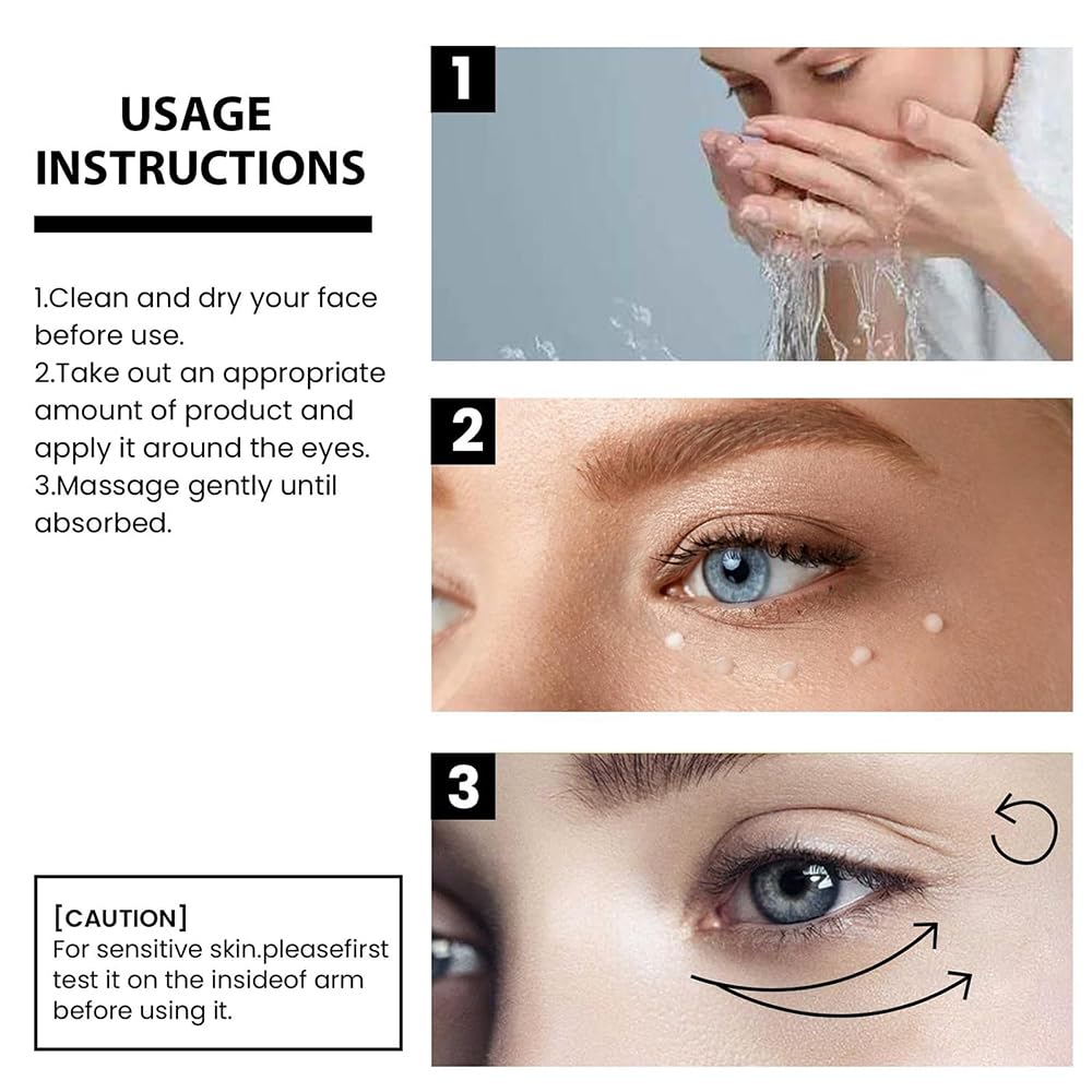 Sale!! Lumineyez Collagen Anti-Wrinkle Eye Cream, Lumineyez De-Puffiness Moisturizes Essence, Fine Lines Dark Circles Eye Cream Remover, Multi Correction Anti Aging Firming Eye Cream (3pcs)