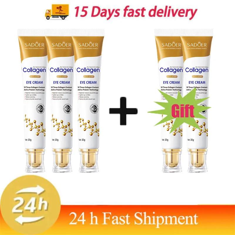 Instant Eye Bag Removal Cream Collagen Anti-Wrinkle Fade Fine Lines Firming Skin Anti Dark Circle Puffiness Brighten Eye Care