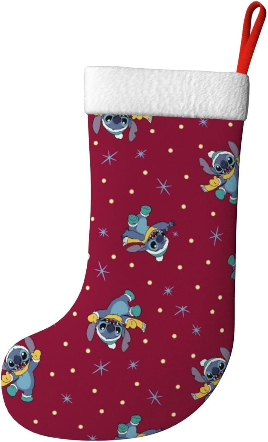 Christmas Stockings Cartoon Xmas Fireplace Hanging Stockings for Home Holiday Party Decor Gift 17.7 Inch