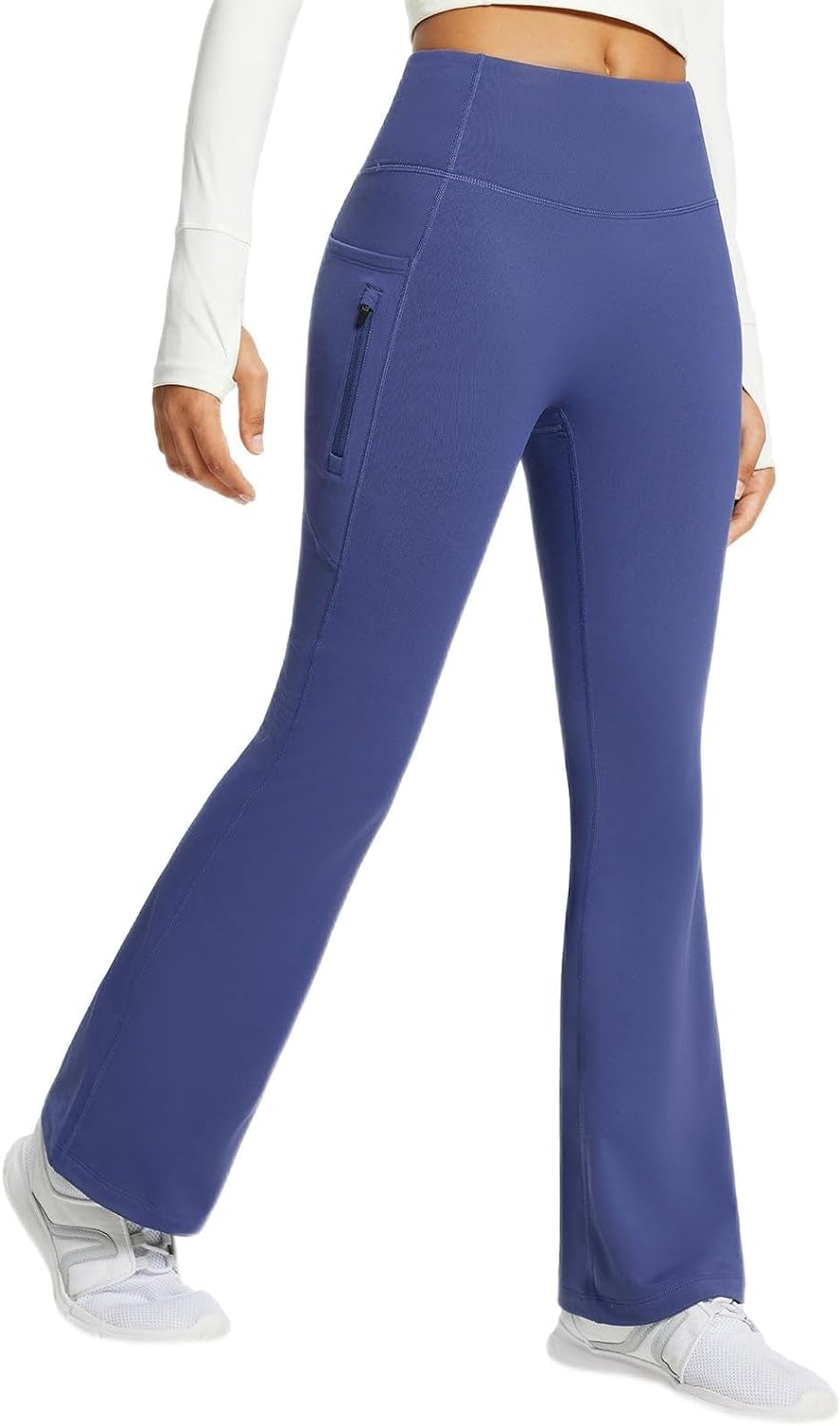 BALEAF Women's Fleece Lined Pants Bootcut Yoga Pants Water Resistant Winter Thermal Warm Flare Leggings with Pockets
