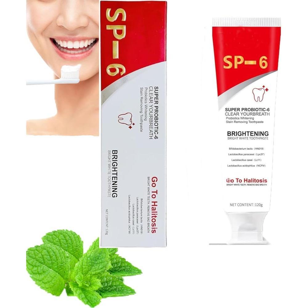 Sp-6 Ultra Whitening Toothpaste,Probiotic Sp-6 Toothpaste,SP 6 Toothpaste,Ultra Whitening Toothpaste Sp-6 (1pc)