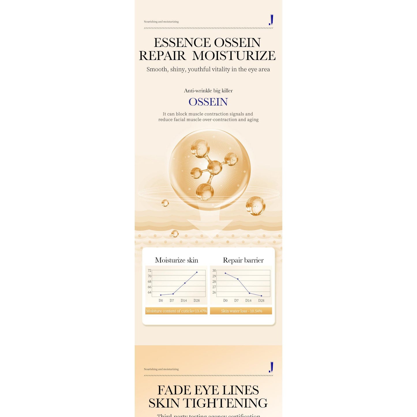 Collagen Eye Cream skincare Anti Dark Circles Eye Bags Firming Moisturizing Eyes Cream SkinCare Products for Eye