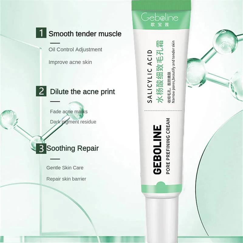 Salicylic Acid Pore Shrinking Cream Moisturizing Tighten Face Smooth Skin Care Product