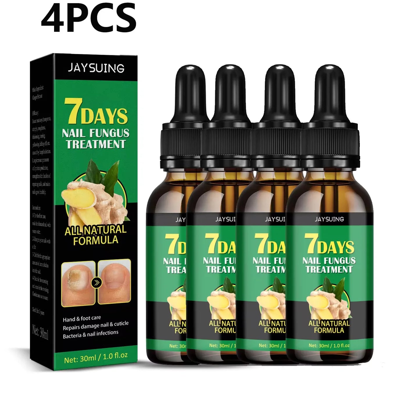7 Days Nail Fungal Treatment Essence Oil Foot Toe Nail Fungus Removal Serum Repair Onychomycosi Anti Infection Gel Care Products