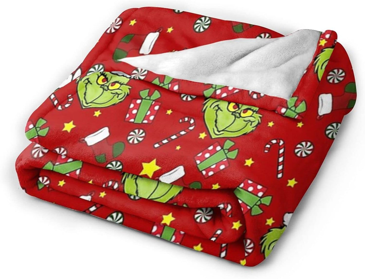 Grinch Blanket,How to Stole Christmas Blanket, Ultra Soft Micro Fleece Durable Halloween Blanket, Soft Warm Blanket Sheet for Adults Kids Bed 50"X40"
