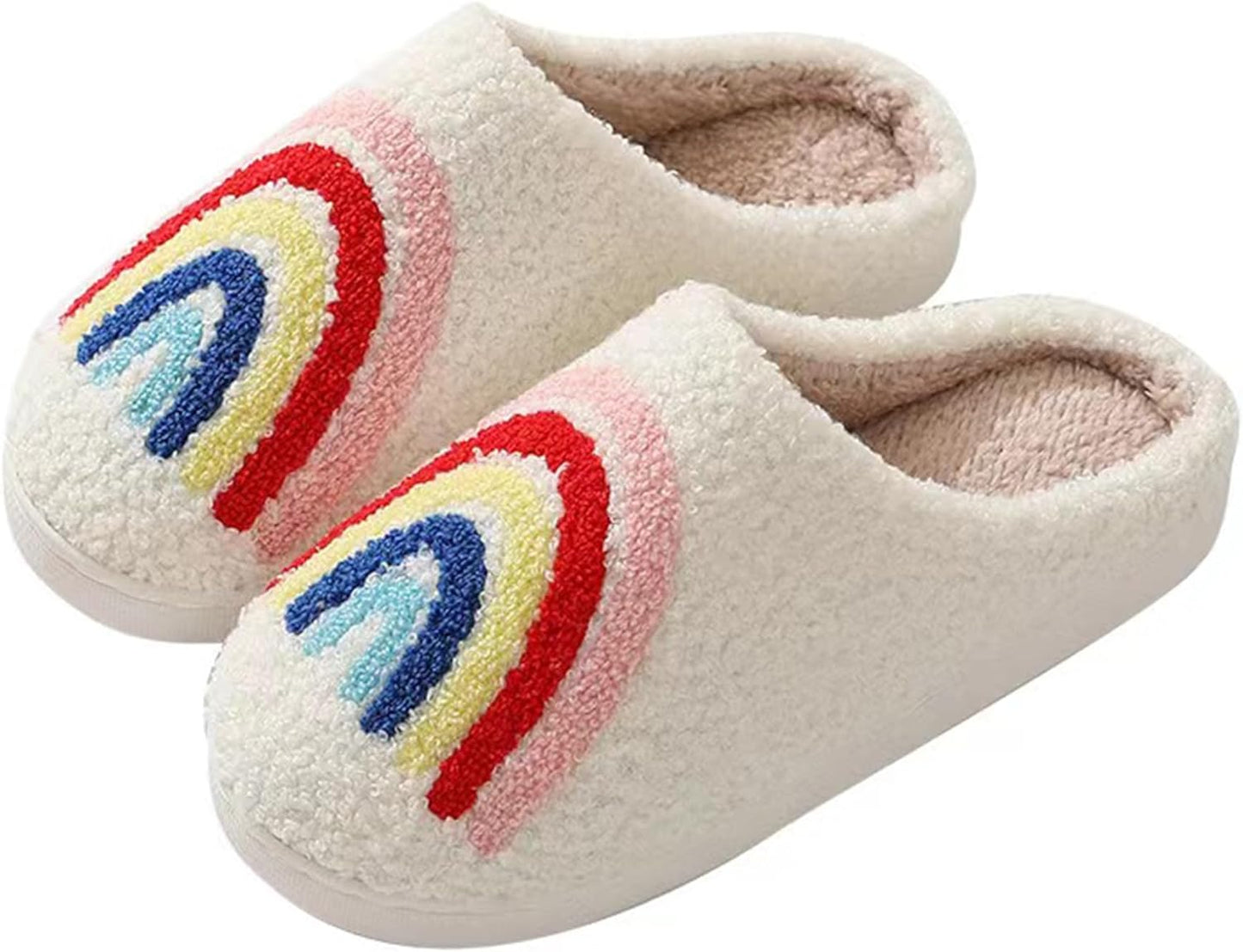 LLOVEJMP Retro Checkered Slippers, Evil Eyes Slippers, Soft Plush Comfy Women Slippers, Halloween Pumpkin Slippers, Preppy Scuff Slides, Womens Cozy Memory Foam Slipper with Anti-Slip Sole