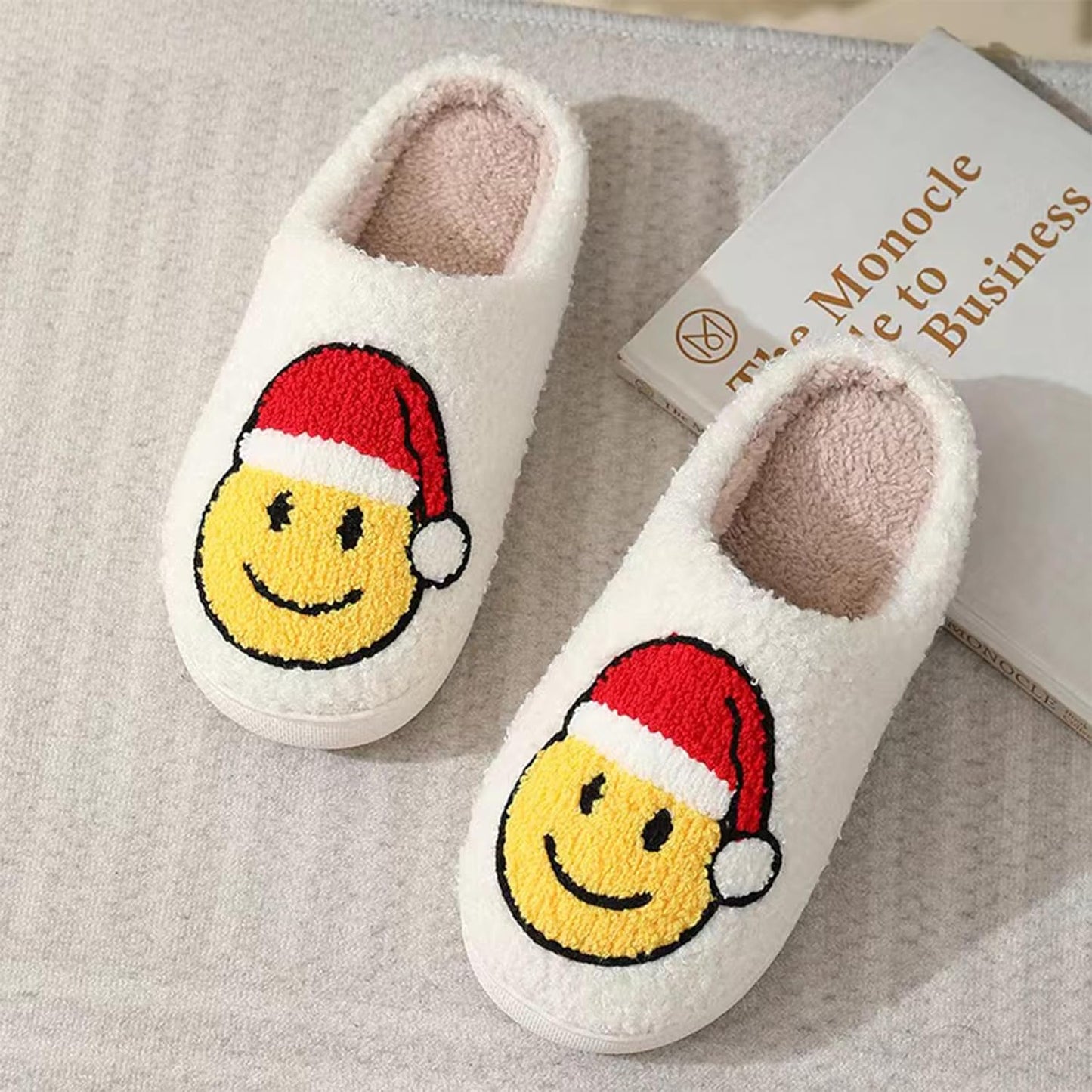 LLOVEJMP Retro Checkered Slippers, Evil Eyes Slippers, Soft Plush Comfy Women Slippers, Halloween Pumpkin Slippers, Preppy Scuff Slides, Womens Cozy Memory Foam Slipper with Anti-Slip Sole