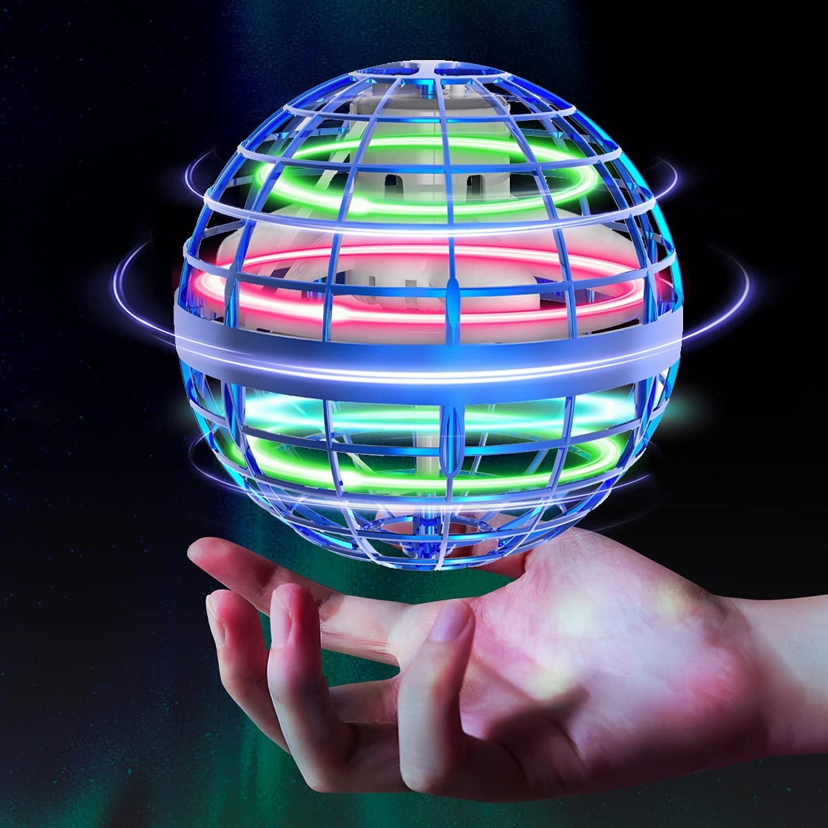 Tikduck Flying Orb Ball Toys Soaring Hover Boomerang Spinner Hand Controlled Mini Drone Cosmic Globe Spinning Kids Adults Outdoor Fly Toy Birthday Gift Cool Stuff for Boys Girls 6 7 8 9 10  Year Old
