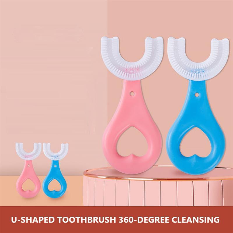 Baby Toothbrush Children U-shaped Child Toothbrush Teethers Soft Silicone Baby Brush Kids Teeth Oral Care Cleaning