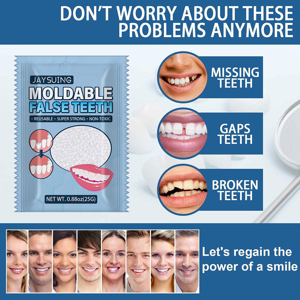 Resin 25g Temporary Tooth Repair Kit Teeth And Gaps Whitening Teeth False Tooth Adhesive Denture Teeth Solid Glue Beauty B6P6