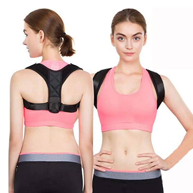 Adjustable Back Brace Support Invisible Shoulder Posture Corrector Spine Neck Health Correction Belt Home Office For Man Women