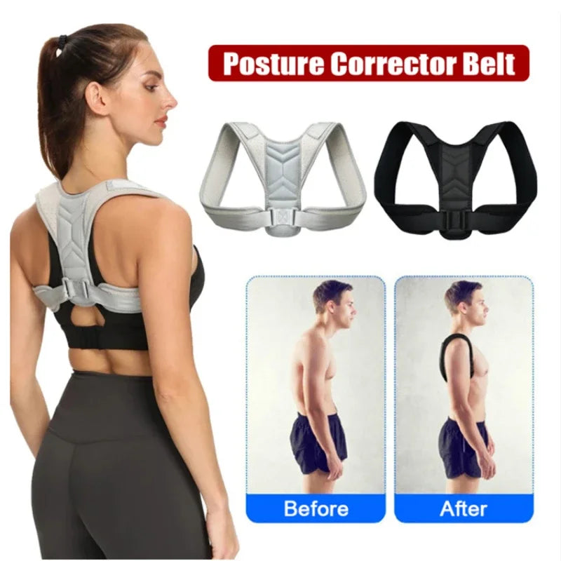 Back Posture Corrector Adjustable Neck Brace Training Equipment Home Office Man Woman Postura Shoulder Support Correction Belt