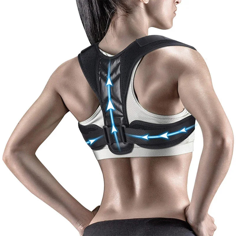Back Posture Corrector Adjustable Neck Brace Training Equipment Home Office Man Woman Postura Shoulder Support Correction Belt