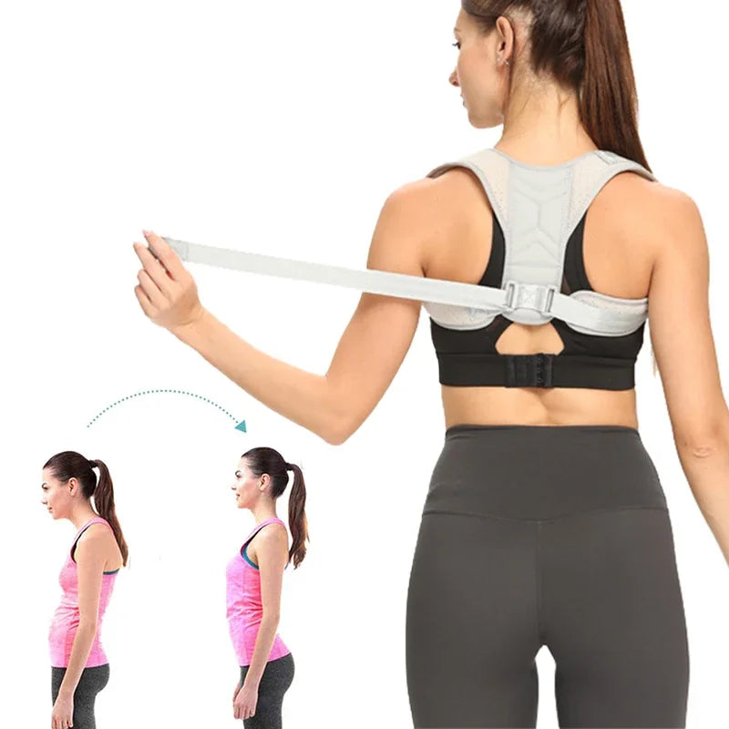 Back Posture Corrector Adjustable Neck Brace Training Equipment Home Office Man Woman Postura Shoulder Support Correction Belt