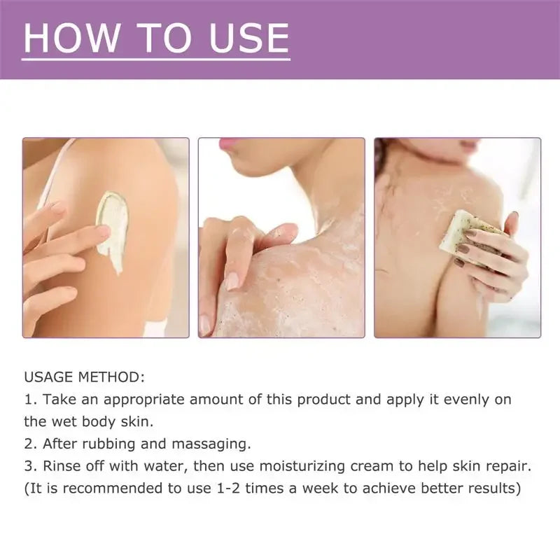 Body Scrub Mild Hair Follicle Keratinization Cream Removes Dead Skin Unblocks Pores Moisturizes Strawberry Legs Repairs Skin
