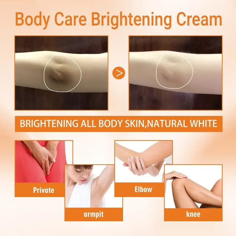 Brightening Knee Joints Armpits Cream Lightening Melanin Body Brighten Cream Moisturizing Smooth Skin Vitamin C Lotion Cream