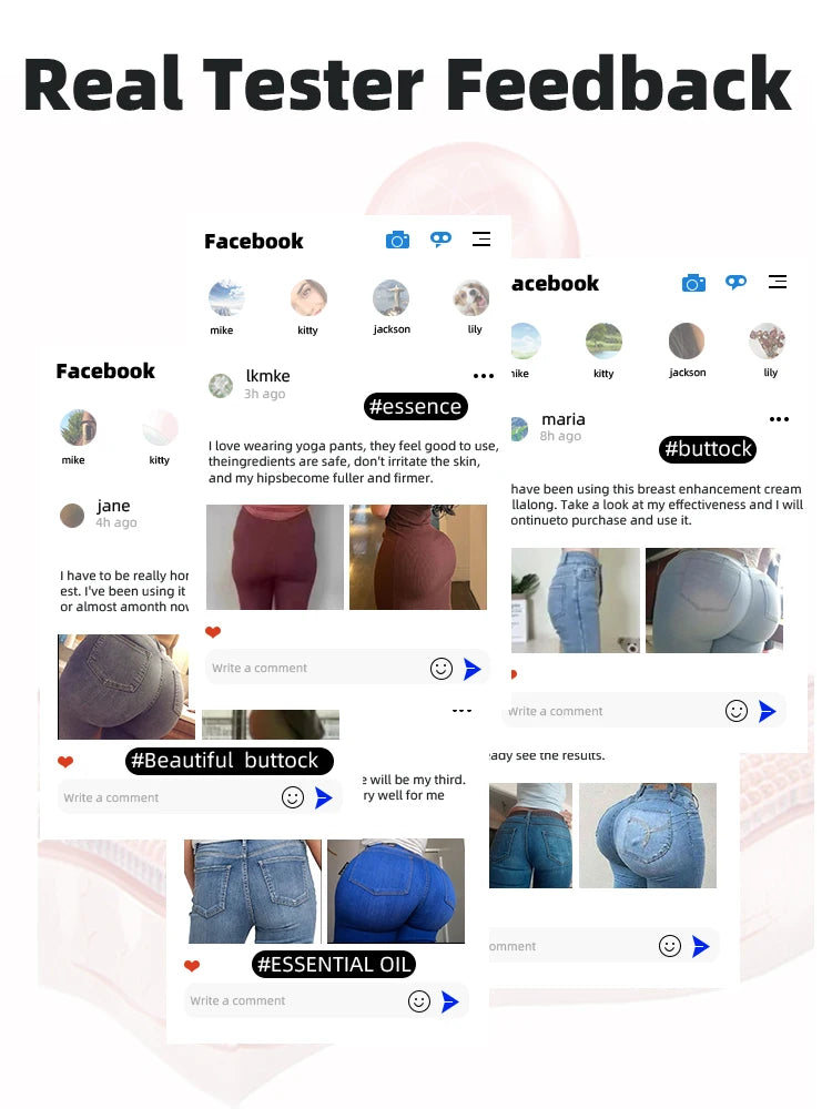 Buttock Enhancement Oil Strengthens The Elastic Fibres In The Buttocks Lifts Sagging Skin In The Buttocks Plumps Up The Buttock
