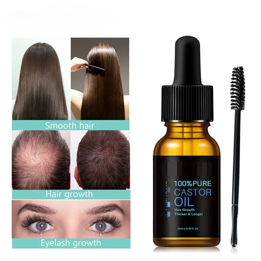 Castor oil mascara conditioner, gentle and moisturizing 10ml, fine comb shaped high-quality