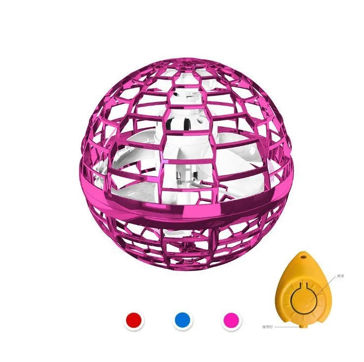 Flying Orb Ball Spinner Toy Mini Drone UFO with LED Light Kids Gifts Game 360° Rotating Kids Toys Christmas Birthday Gifts