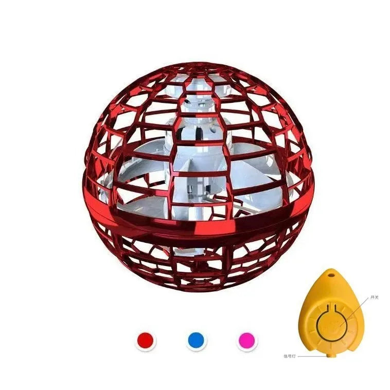 Flying Orb Ball Spinner Toy Mini Drone UFO with LED Light Kids Gifts Game 360° Rotating Kids Toys Christmas Birthday Gifts