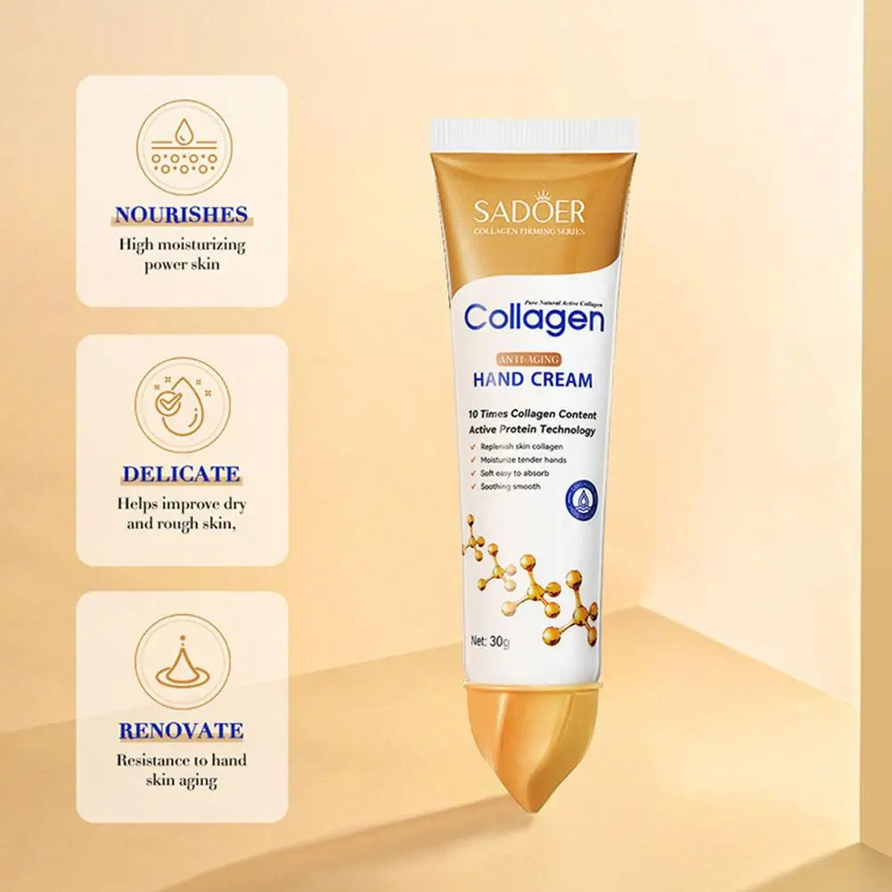 LOT Collagen Anti-wrinkle Hand Cream Anti-Aging Repair Nourishing Exfoliating Calluses Removal Gel Whitening Moisturizing Skin