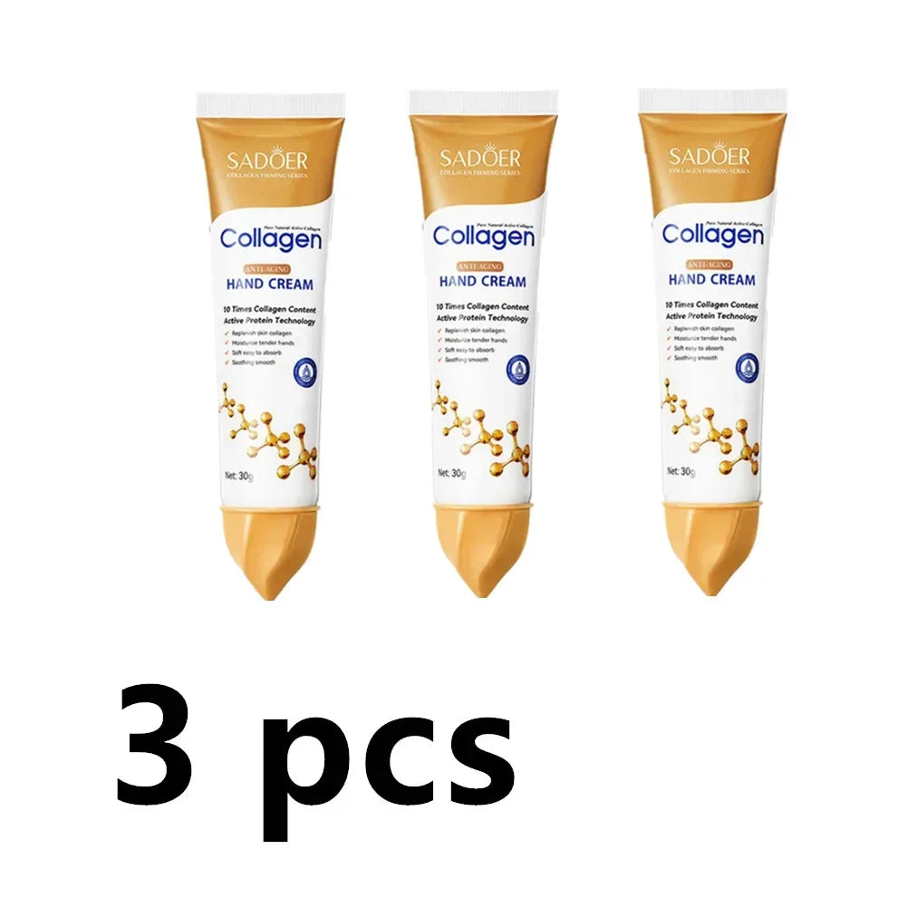 LOT Collagen Anti-wrinkle Hand Cream Anti-Aging Repair Nourishing Exfoliating Calluses Removal Gel Whitening Moisturizing Skin