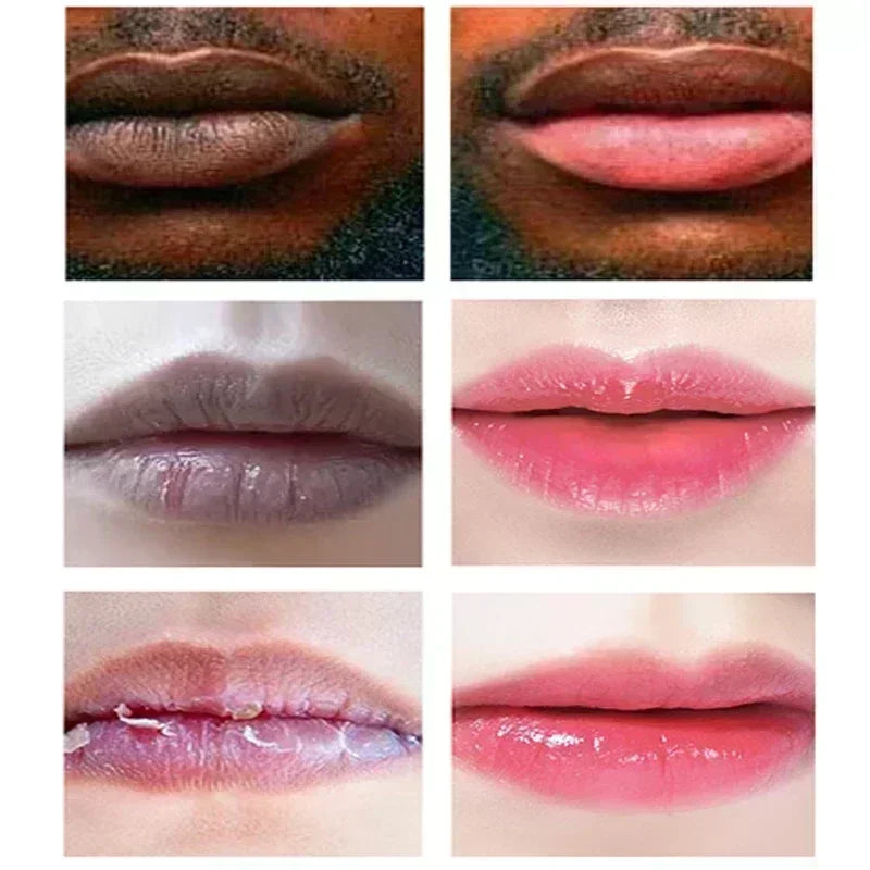 Lip Plumper Oil Remove Dark Lighten Melanin Lip Mask Fade Line Brighten Exfoliating Moisturize Dead Skin Repair Lip Care