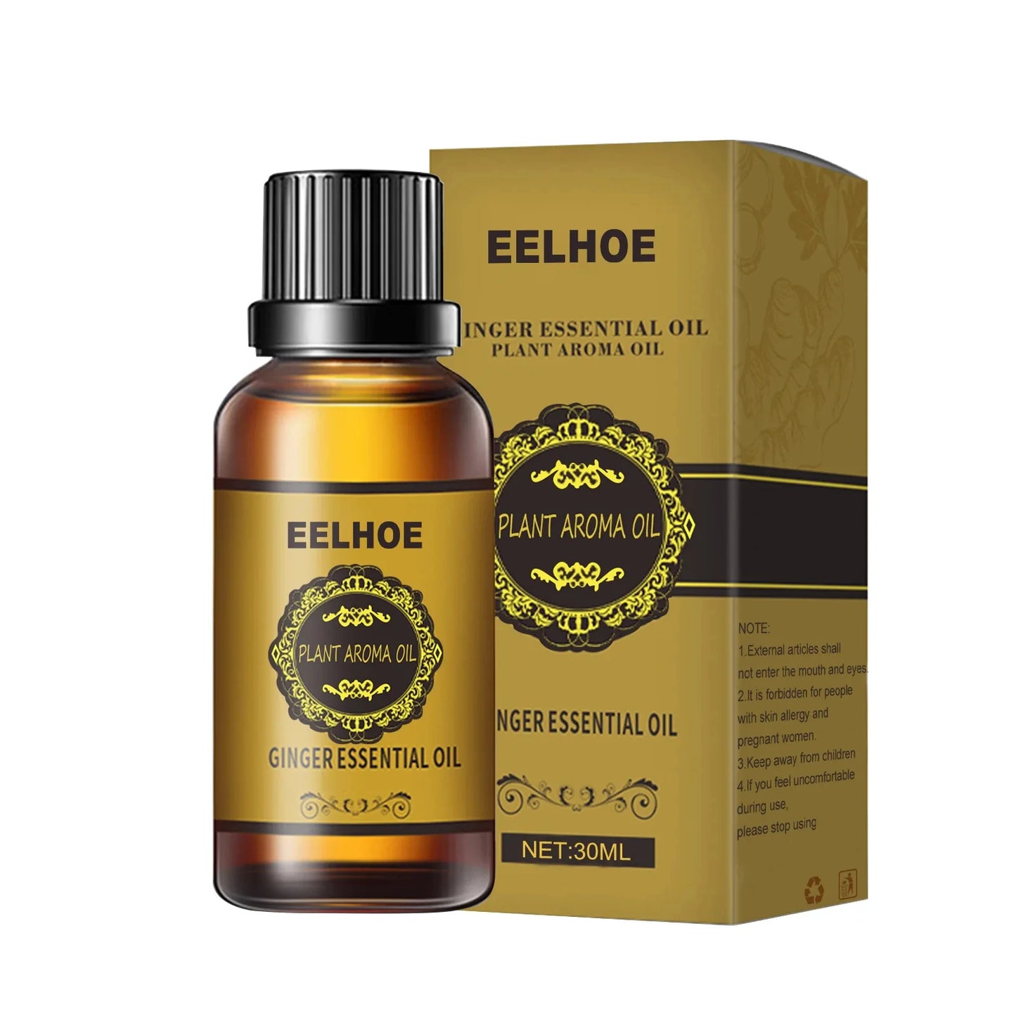 Natural Ginger Oil Slimming Essential Oils Thin Leg Waist Slimming Massage Oil Full Body Slim Plant Massage Oils